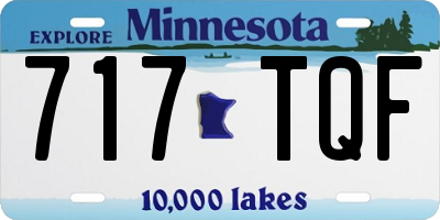 MN license plate 717TQF