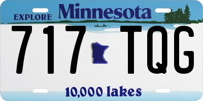 MN license plate 717TQG