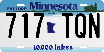 MN license plate 717TQN