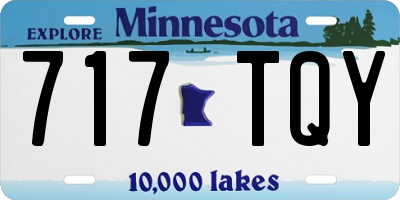 MN license plate 717TQY