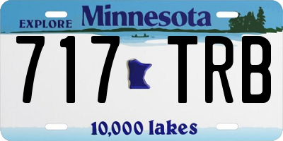 MN license plate 717TRB