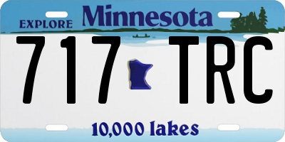 MN license plate 717TRC