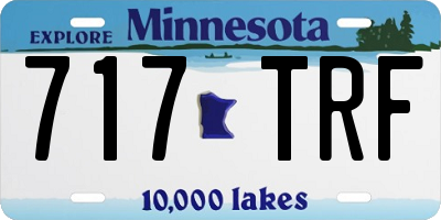 MN license plate 717TRF