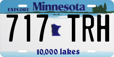 MN license plate 717TRH