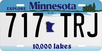 MN license plate 717TRJ