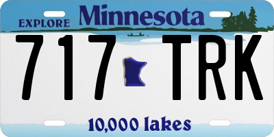MN license plate 717TRK