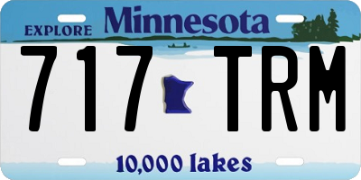 MN license plate 717TRM