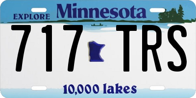 MN license plate 717TRS