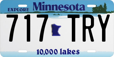 MN license plate 717TRY