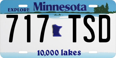 MN license plate 717TSD