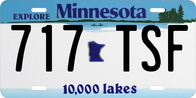MN license plate 717TSF