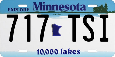 MN license plate 717TSI