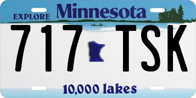 MN license plate 717TSK