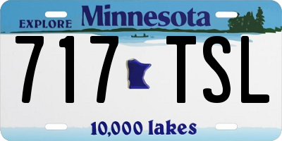 MN license plate 717TSL