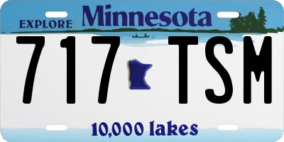 MN license plate 717TSM