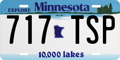 MN license plate 717TSP