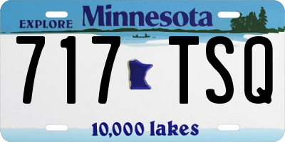MN license plate 717TSQ