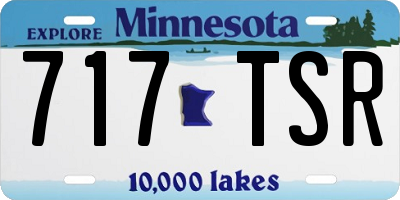 MN license plate 717TSR