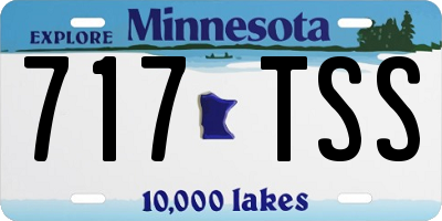 MN license plate 717TSS