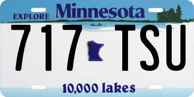 MN license plate 717TSU