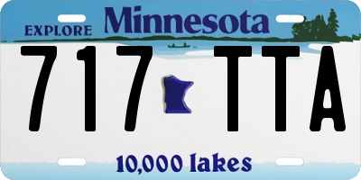 MN license plate 717TTA