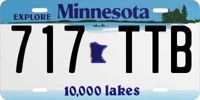 MN license plate 717TTB