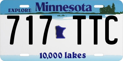 MN license plate 717TTC