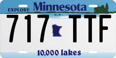 MN license plate 717TTF