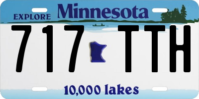 MN license plate 717TTH