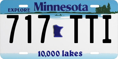 MN license plate 717TTI
