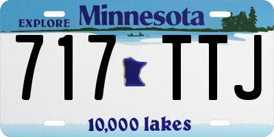 MN license plate 717TTJ