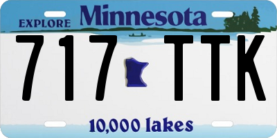 MN license plate 717TTK