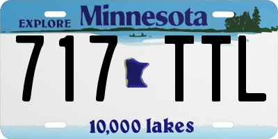 MN license plate 717TTL