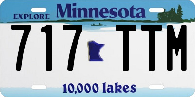 MN license plate 717TTM