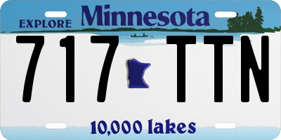 MN license plate 717TTN