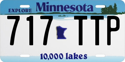 MN license plate 717TTP