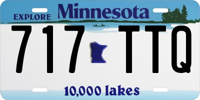 MN license plate 717TTQ