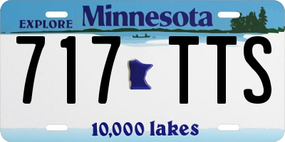 MN license plate 717TTS