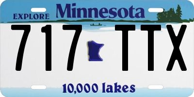 MN license plate 717TTX