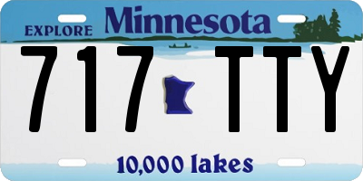 MN license plate 717TTY