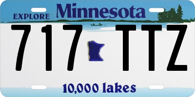 MN license plate 717TTZ