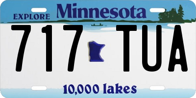 MN license plate 717TUA