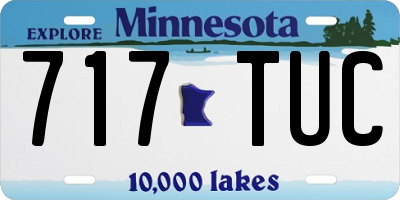 MN license plate 717TUC