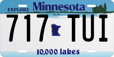 MN license plate 717TUI