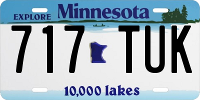 MN license plate 717TUK