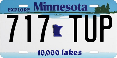 MN license plate 717TUP