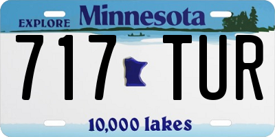 MN license plate 717TUR