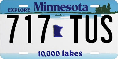 MN license plate 717TUS