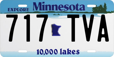 MN license plate 717TVA