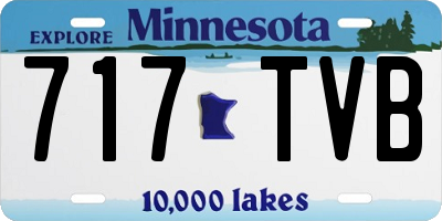 MN license plate 717TVB